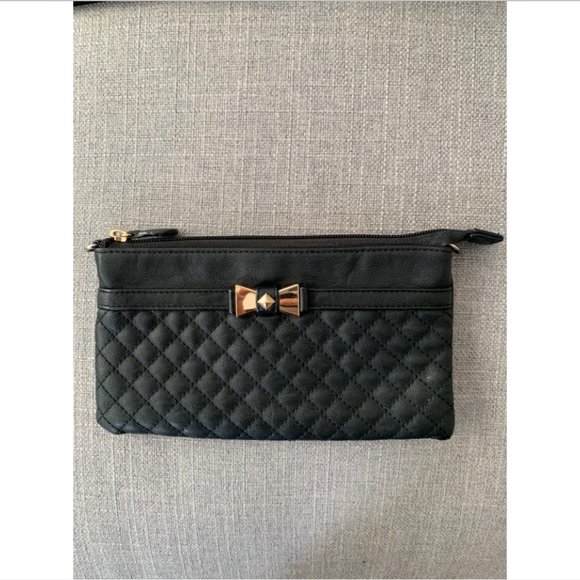 ✨MIA DELUCA BLACK SMALL BOWTIE PURSE - Picture 6 of 6